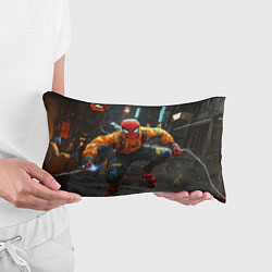 Подушка-антистресс Человек паук бежит, цвет: 3D-принт — фото 2
