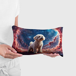Подушка-антистресс Бишон в космосе, цвет: 3D-принт — фото 2