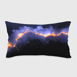 Подушка-антистресс Молния в фиолетовом небе текстура