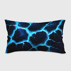 Подушка-антистресс Голубая потертая текстура с разломом, цвет: 3D-принт