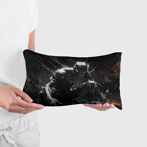 Подушка-антистресс Человек-паук в черном костюме / 3D-принт – фото 3