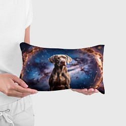 Подушка-антистресс Веймаранер в космосе, цвет: 3D-принт — фото 2