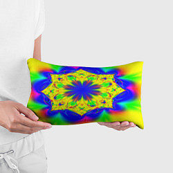 Подушка-антистресс Неоновая психоделика узор, цвет: 3D-принт — фото 2
