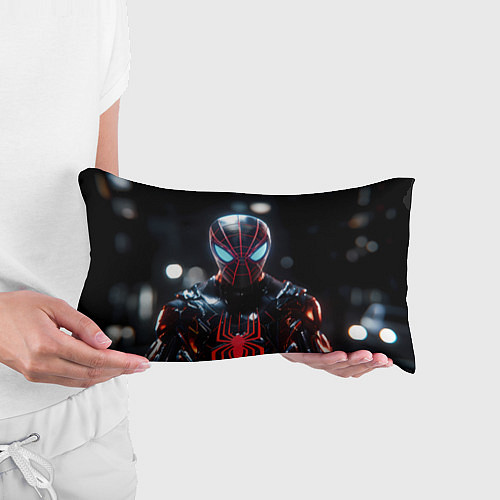 Подушка-антистресс Спайдер-мен в мото костюме / 3D-принт – фото 3