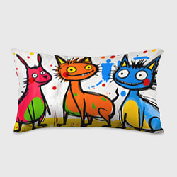 Подушка-антистресс Смешные зверята, цвет: 3D-принт