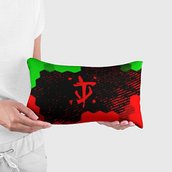 Подушка-антистресс Doom лого соты текстура, цвет: 3D-принт — фото 2