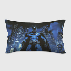 Подушка-антистресс Бэтмен синий город, цвет: 3D-принт