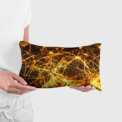 Подушка-антистресс Текстура золотые нити, цвет: 3D-принт — фото 2