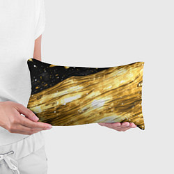 Подушка-антистресс Золотой текстурный фон, цвет: 3D-принт — фото 2