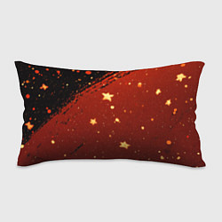 Подушка-антистресс Золотые звездочки на коричневой текстуре, цвет: 3D-принт