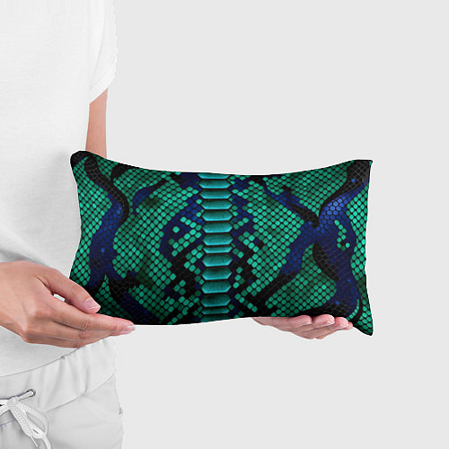 Подушка-антистресс Кожа зеленой змеи / 3D-принт – фото 3