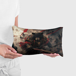 Подушка-антистресс Самурай медведь, цвет: 3D-принт — фото 2