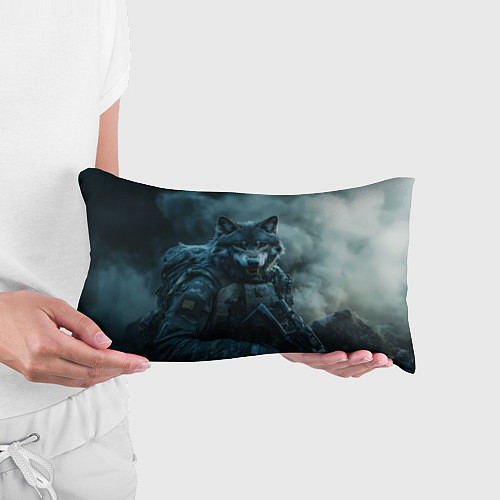 Подушка-антистресс Волк солдат / 3D-принт – фото 3