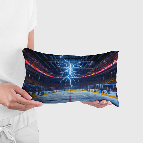 Подушка-антистресс Удар молнии в хоккейную площадку / 3D-принт – фото 3