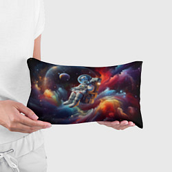 Подушка-антистресс Космонавт далматинец в неоновой галактике, цвет: 3D-принт — фото 2