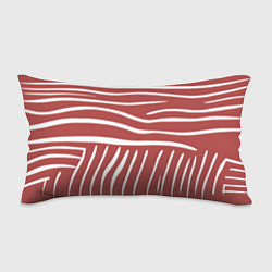 Подушка-антистресс Полоски красной зебры, цвет: 3D-принт