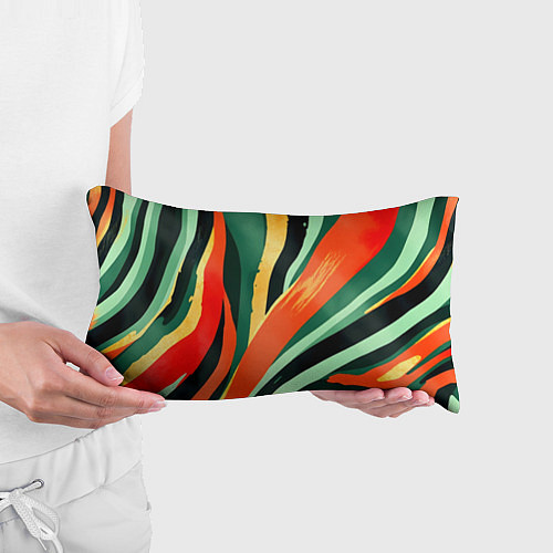 Подушка-антистресс Тропическая жаркая абстракция / 3D-принт – фото 3