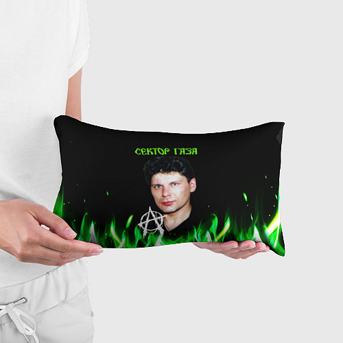 Подушка-антистресс Сектор газа зеленый огонь / 3D-принт – фото 3