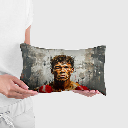 Подушка-антистресс Артуро Гатти на сером / 3D-принт – фото 3