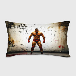 Подушка-антистресс Реслер на белом, цвет: 3D-принт