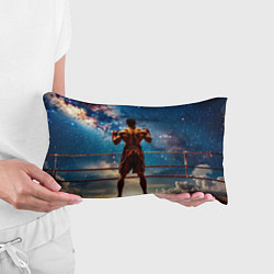 Подушка-антистресс Тайский боксер в космосе, цвет: 3D-принт — фото 2