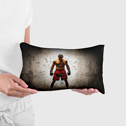 Подушка-антистресс Боксер в красном, цвет: 3D-принт — фото 2