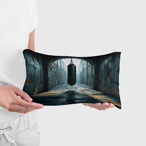 Подушка-антистресс Боксерская груша на черном / 3D-принт – фото 3