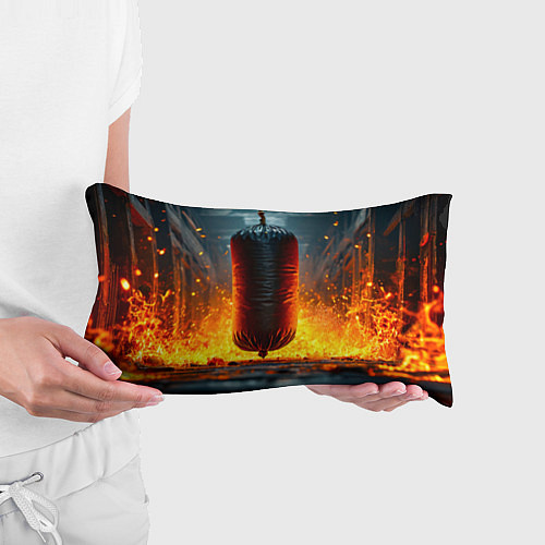 Подушка-антистресс Боксерская груша в огне / 3D-принт – фото 3