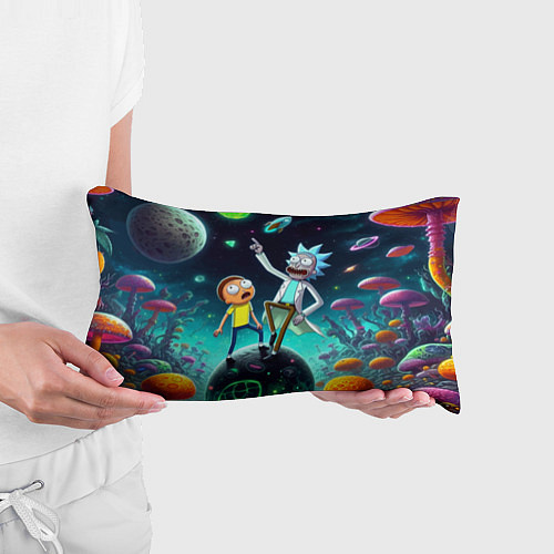 Подушка-антистресс Рик и Морти на планете сказочных грибов / 3D-принт – фото 3