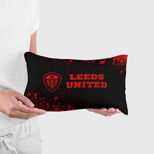 Подушка-антистресс Leeds United - red gradient по-горизонтали / 3D-принт – фото 3