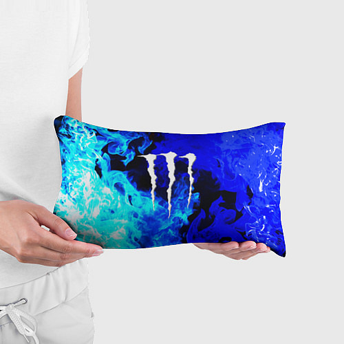 Подушка-антистресс Monster energy синий дым / 3D-принт – фото 3