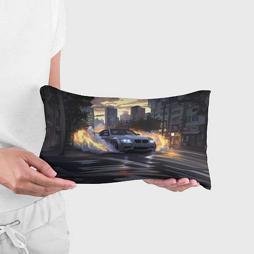 Подушка-антистресс БМВ в вечернем городе / 3D-принт – фото 3