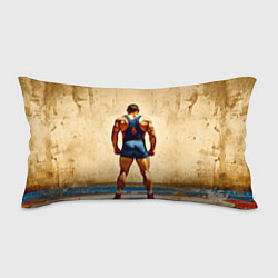 Подушка-антистресс Греко-римский борец на бежевом, цвет: 3D-принт