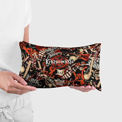 Подушка-антистресс Кукрыниксы на фоне электрогитар, цвет: 3D-принт — фото 2