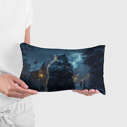 Подушка-антистресс Волк в доспехах, цвет: 3D-принт — фото 2