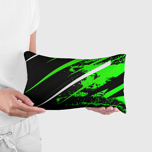 Подушка-антистресс Color black and green / 3D-принт – фото 3