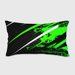 Подушка-антистресс Color black and green, цвет: 3D-принт