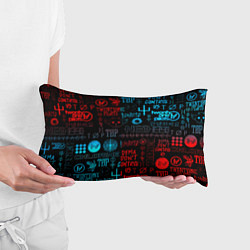 Подушка-антистресс Twenty one pilots rock pattern, цвет: 3D-принт — фото 2