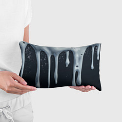 Подушка-антистресс Белая объемная слизь текстура, цвет: 3D-принт — фото 2