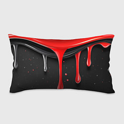 Подушка-антистресс Красная и черная краска текстура, цвет: 3D-принт