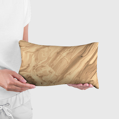 Подушка-антистресс Бежевая текстура каменная мрамор / 3D-принт – фото 3