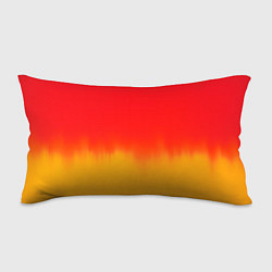 Подушка-антистресс Абстракция с красным и желтым, цвет: 3D-принт