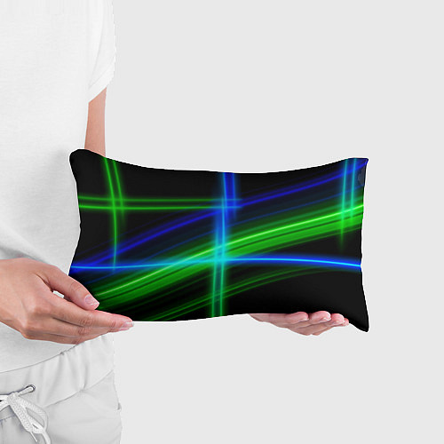 Подушка-антистресс Color blue black green / 3D-принт – фото 3