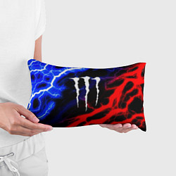Подушка-антистресс Monster energy молнии неон, цвет: 3D-принт — фото 2