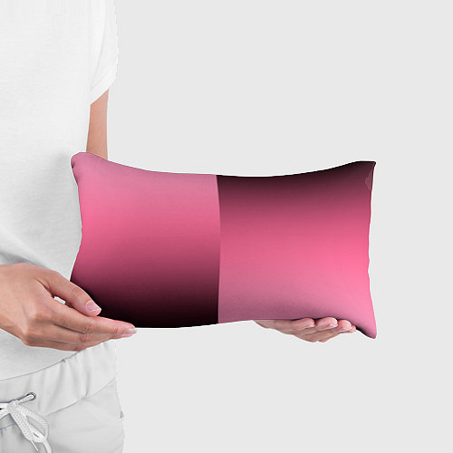 Подушка-антистресс Розовый с затемнением градиент пополам / 3D-принт – фото 3