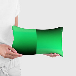 Подушка-антистресс Чёрно-зелёный градиент пополам, цвет: 3D-принт — фото 2