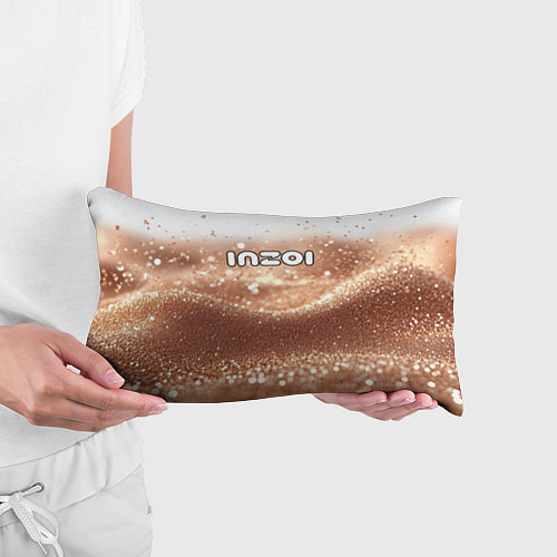 Подушка-антистресс Inzoi логотип на песочном фоне / 3D-принт – фото 3