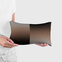 Подушка-антистресс Чёрно-коричневый текстурный градиент пополам, цвет: 3D-принт — фото 2