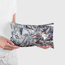 Подушка-антистресс Зеркальная металическая фольга текстура, цвет: 3D-принт — фото 2