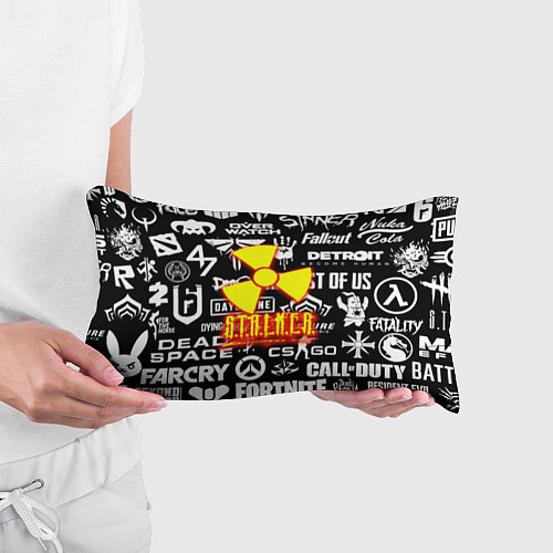 Подушка-антистресс Сталкер все логотипы игр / 3D-принт – фото 3